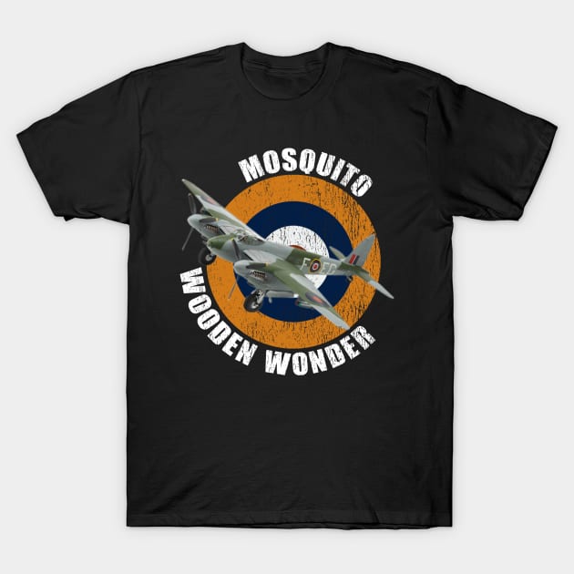 DH Mosquito WW2 Warbirds Warplanes T-Shirt by F&L Design Co.